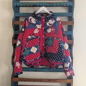 HANDMADE Vintage Saturday Morning Quilt Jacket, Sz L